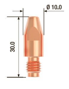 FUBAG Контактный наконечник M8х30 мм ECU D=1.4 мм (10 шт.) в Рязани фото