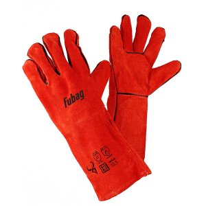 Краги спилковые сварщика красные Fubag