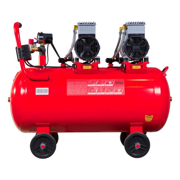 Компрессор воздушный безмасляный малошумный FUBAG OLS 500/100 CM2х2 + Набор пневмоинструмента (5 предметов) в ПОДАРОК в Рязани фото