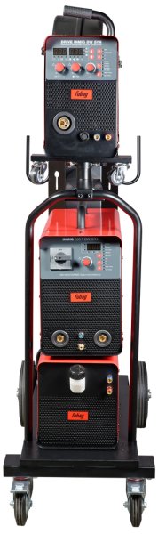 Сварочный полуавтомат INMIG 500T DW SYN + Подающий механизм DRIVE INMIG DW SYN + Шланг-пакет 5 м + Горелка FB 500 3 м + Блок жидкостного охлаждения + Тележка в Рязани фото