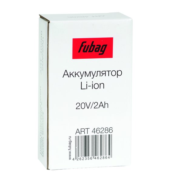 Аккумуляторная батарея FLI5S1P1202 Li-ion к бензиновым газонокосилкам FUBAG с электростартером и минирайдеру (20V/2Ah) в Рязани фото