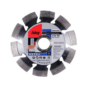 Алмазный отрезной диск FUBAG Universal Extra D125 мм/ 22.2 мм в Рязани фото