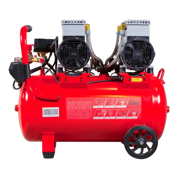 Компрессор безмасляный малошумный FUBAG OLS 500/50 CM2х2 + Набор пневмоинструмента Basic S1000 (3 предмета) в ПОДАРОК Компрессор безмасляный малошумный FUBAG OLS 500/50 CM2х2 + Набор пневмоинструмента Basic S1000 (3 предмета) в ПОДАРОК в Рязани фото