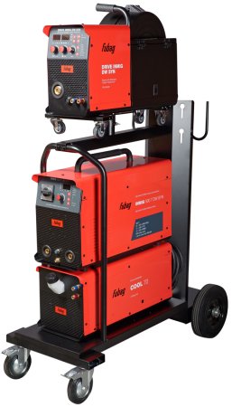 Сварочный полуавтомат INMIG 500T DW SYN + Подающий механизм DRIVE INMIG DW SYN + Шланг-пакет 5 м + Горелка FB 500 3 м + Блок жидкостного охлаждения + Тележка в Рязани фото