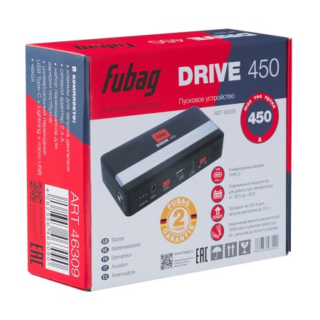 Пусковое устройство FUBAG DRIVE 450 с разъемом type-C на входе в Рязани фото