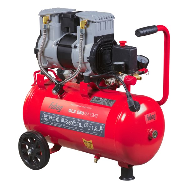 Компрессор воздушный безмасляный малошумный FUBAG OLS 250/24 CM2 + Пневмопистолет для накачки в ПОДАРОК Компрессор воздушный безмасляный малошумный FUBAG OLS 250/24 CM2 + Пневмопистолет для накачки в ПОДАРОК в Рязани фото